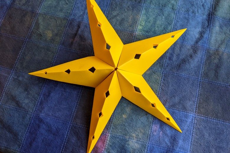 4-POINTED STAR (Origami Paper Folding) - Sawan Books