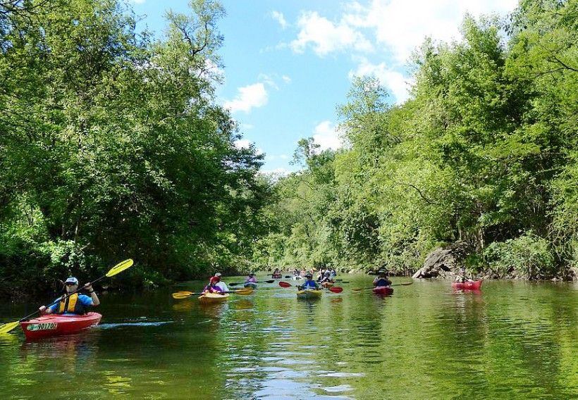 kayaking on the Brandywine Creek