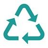 Green recycling icon