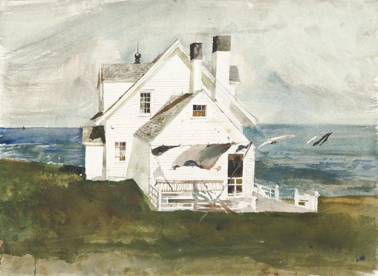 Andrew Wyeth, Untitled, 1982, watercolor, 21 ½ x 29 ½ in. Collection of the Wyeth Foundation for American Art, M2170. © 2025 Wyeth Foundation for American Art/Artists Rights Society (ARS), New Yorkhts Society (ARS), New York