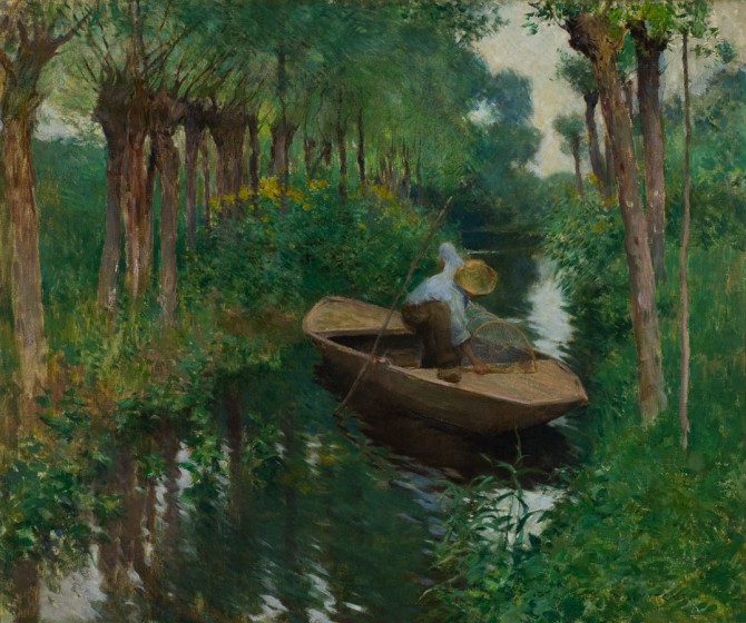Willard Metcalf, On the River (The Eel Trap), ca. 1888